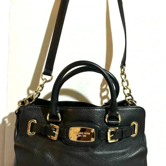 Michael Kors black leather satchel handbag - Picture 10 of 10